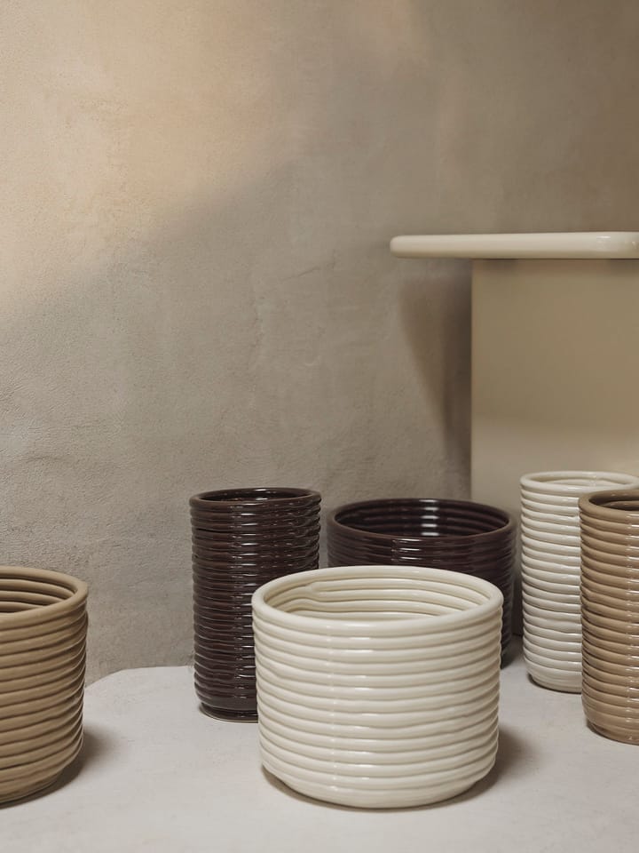 Vaso Corduroy 21 cm, Off white Ferm Living