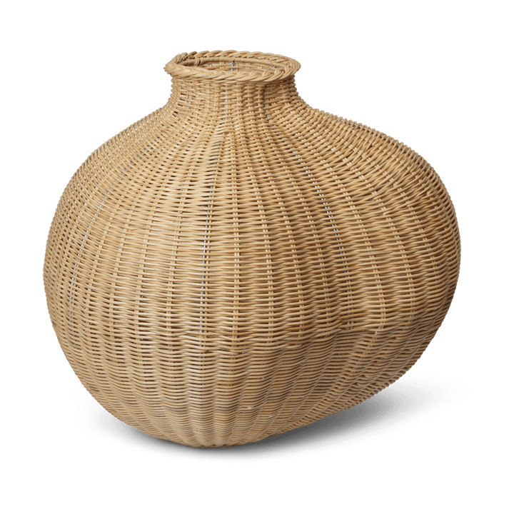 Vaso de chão trançado Bola - Natural - Ferm Living