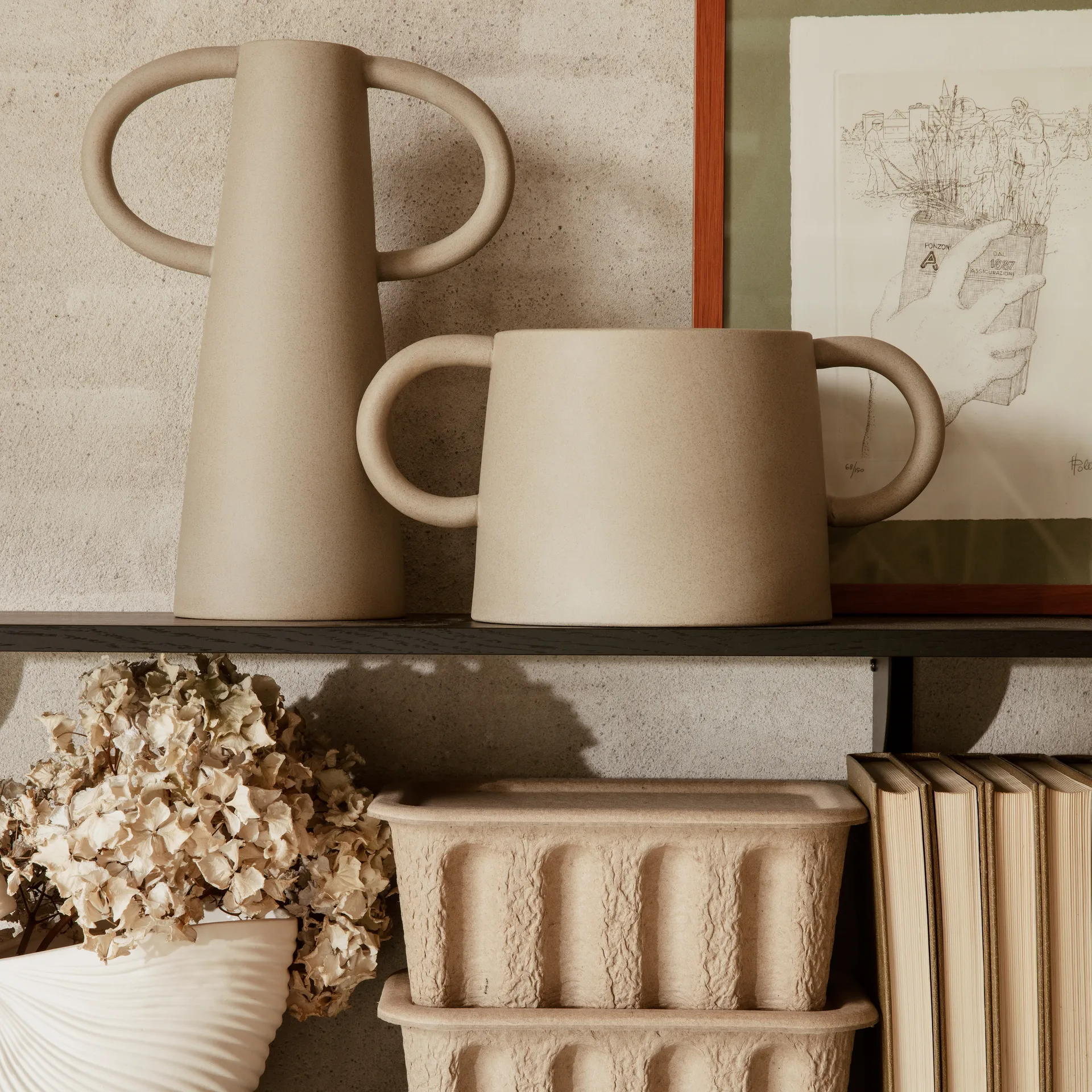 Vaso de flores Anse, natural Ferm Living