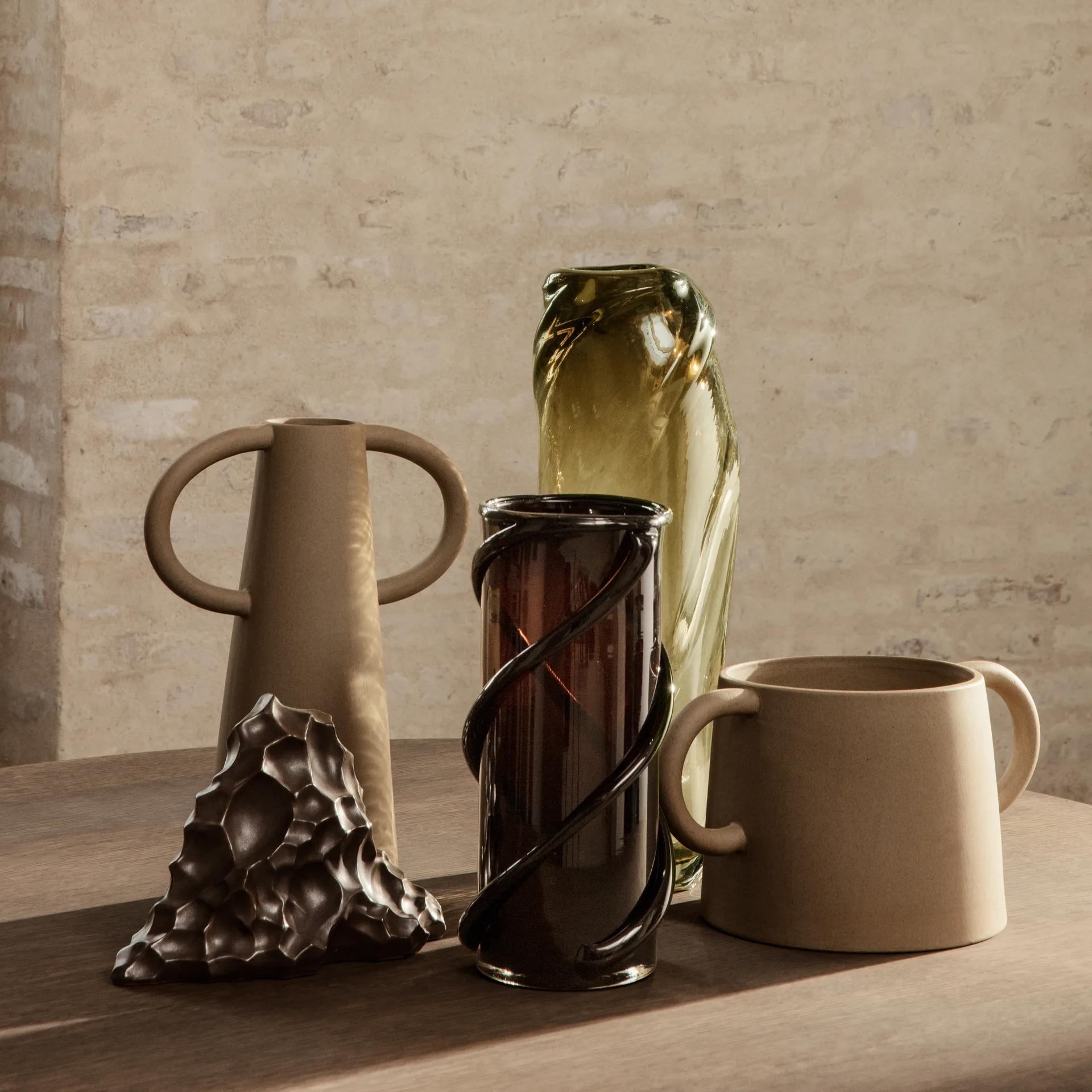 Vaso de flores Anse, natural Ferm Living