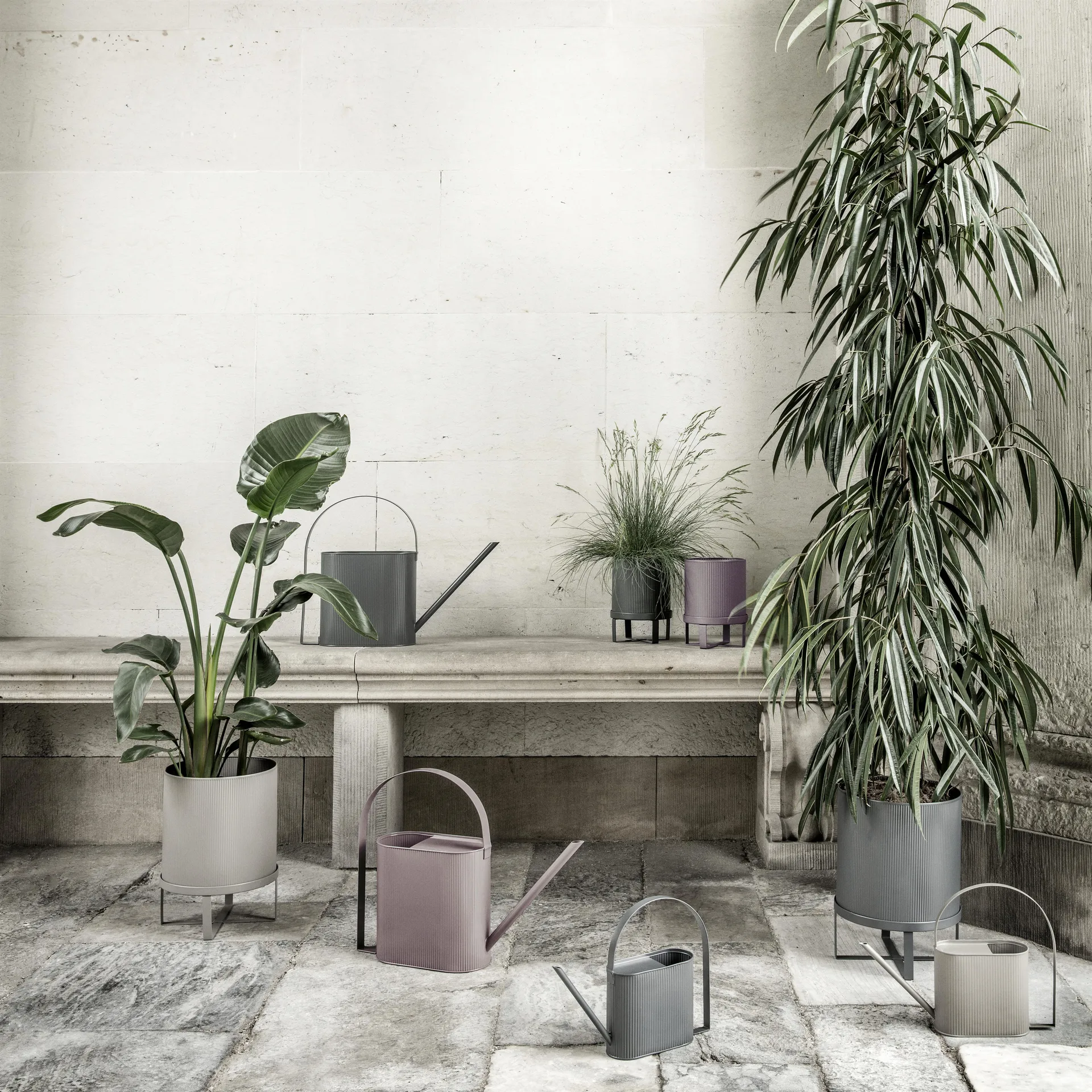 Vaso de flores Bau, pequeno, cinza Ferm Living