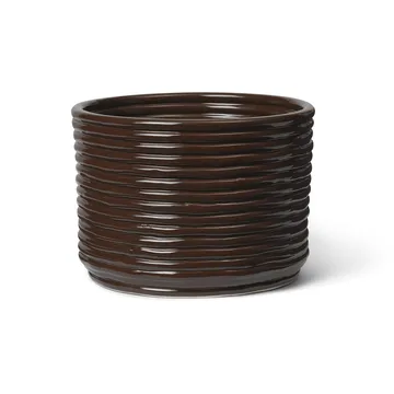 Vaso de flores Corduroy Ø20x15 cm - Carob Brown - Ferm Living
