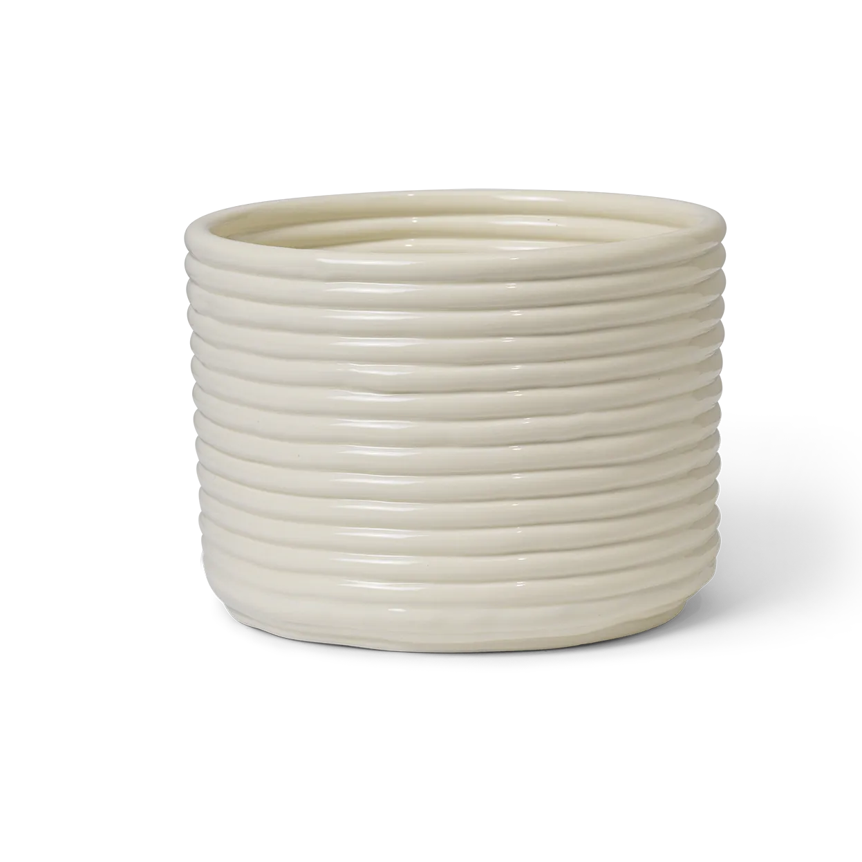 Vaso de flores Corduroy Ø20x15 cm, Off white Ferm Living