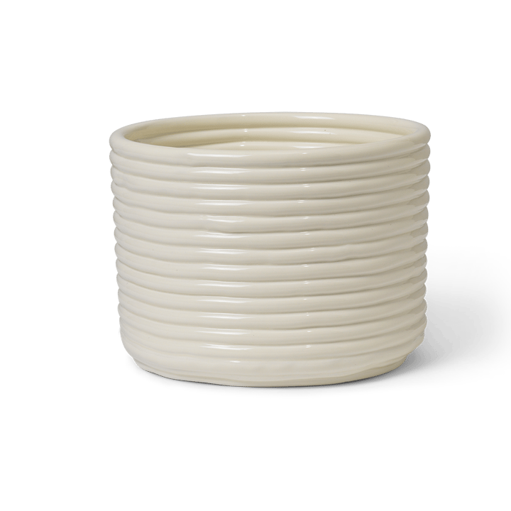 Vaso de flores Corduroy Ø20x15 cm - Off white - Ferm Living