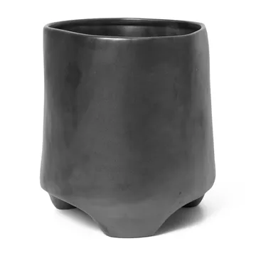 Vaso de flores Esca preto - Ø20 cm - Ferm Living