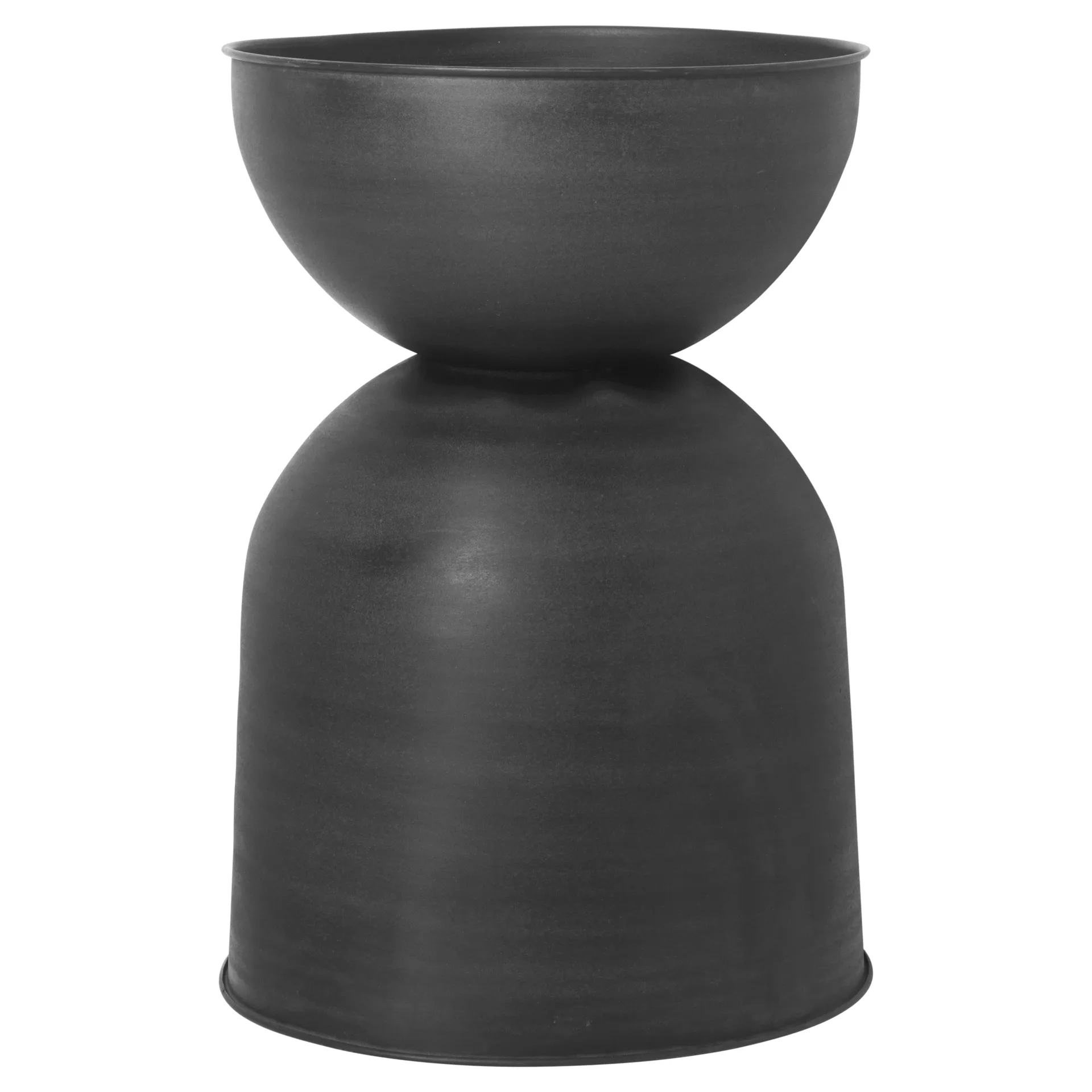 Vaso de flores grande Hourglass, Preto-cinza escuro Ferm Living