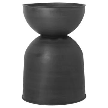 Vaso de flores grande Hourglass - Preto-cinza escuro - Ferm Living