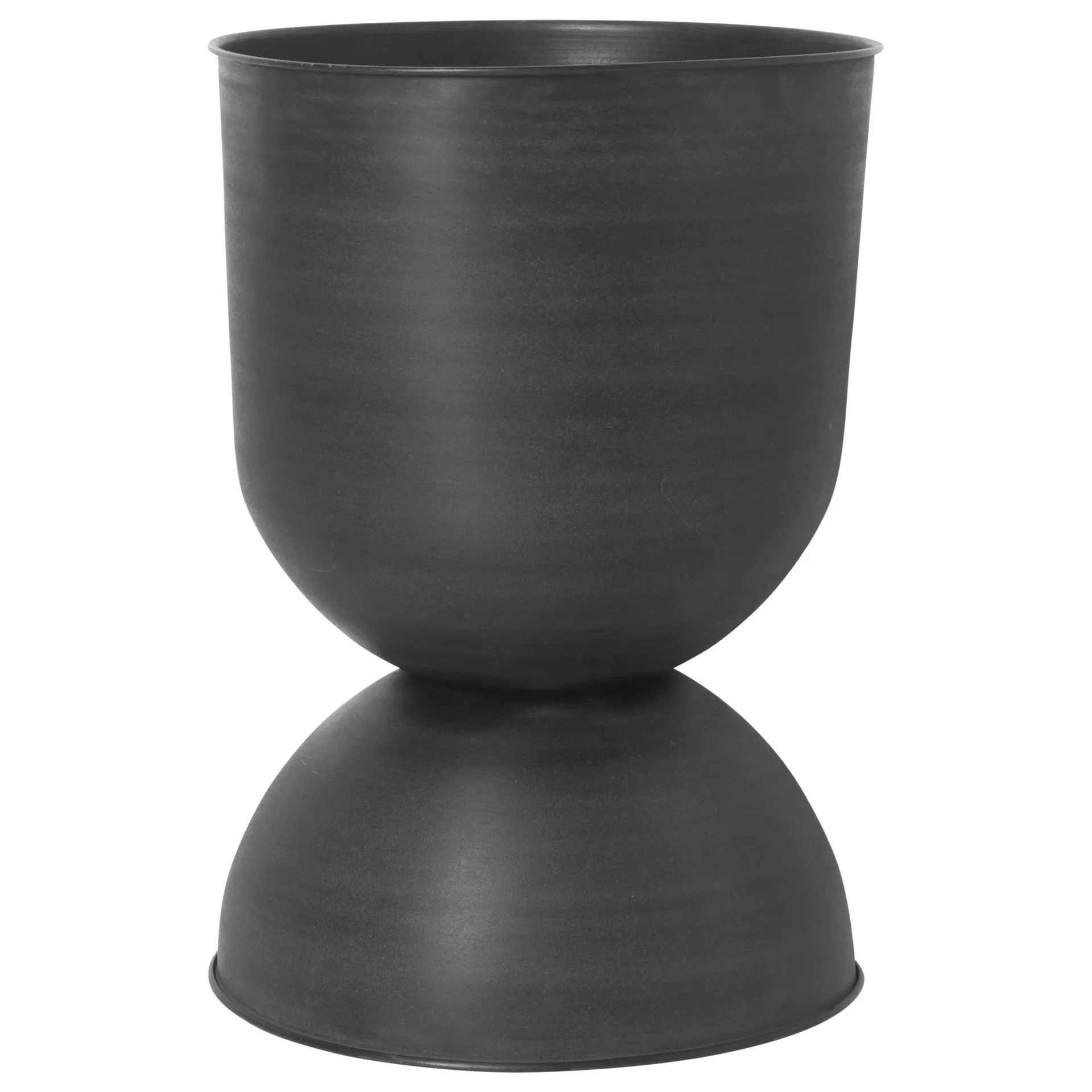 Vaso de flores grande Hourglass, Preto-cinza escuro Ferm Living