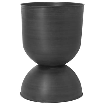 Vaso de flores grande Hourglass - Preto-cinza escuro - Ferm Living