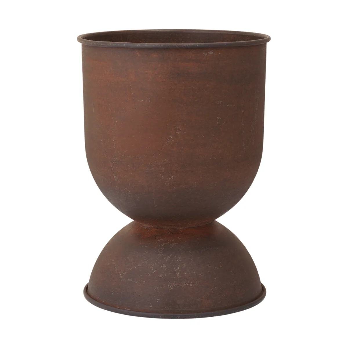 Vaso de flores pequeno Hourglass Ø30 cm, Ferrugem Ferm Living