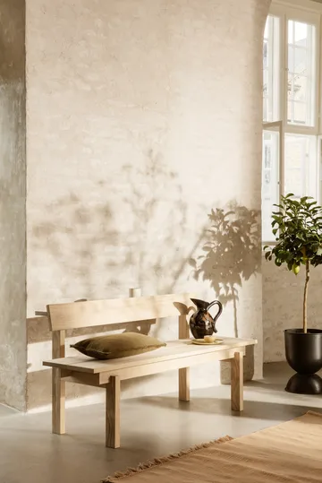 Vaso de flores pequeno Hourglass Ø30 cm - Preto-cinza escuro - Ferm Living