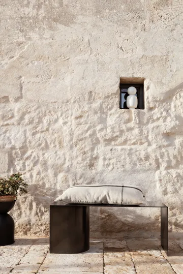 Vaso de flores pequeno Hourglass Ø30 cm - Preto-cinza escuro - Ferm Living