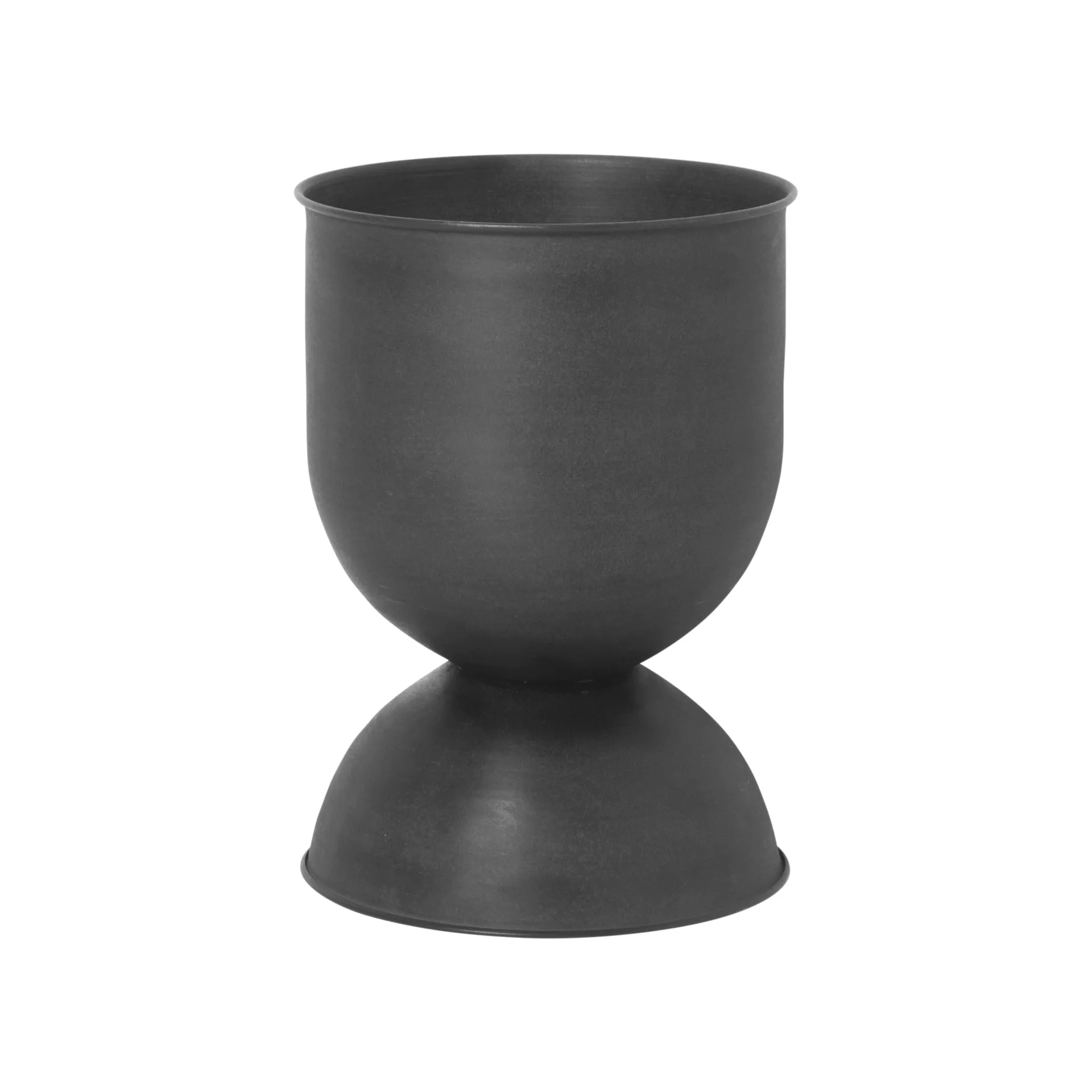 Vaso de flores pequeno Hourglass, Preto-cinza escuro Ferm Living