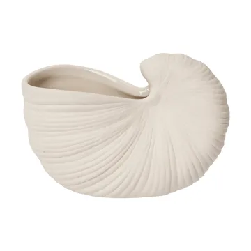 Vaso de flores Shell - Off-white, 11x5,5x7,7 cm - Ferm Living
