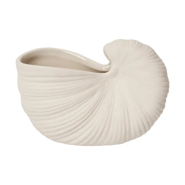 Vaso de flores Shell - Off-white, 11x5,5x7,7 cm - Ferm Living