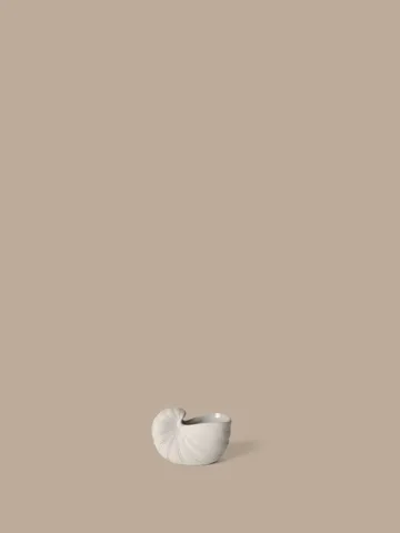 Vaso de flores Shell - Off-white, 11x5,5x7,7 cm - Ferm Living