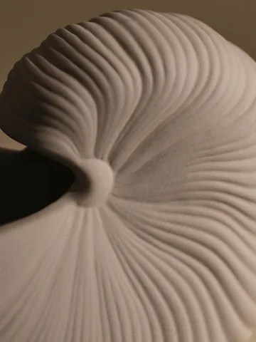 Vaso de flores Shell - Off-white, 23x11,5x16 cm - Ferm Living