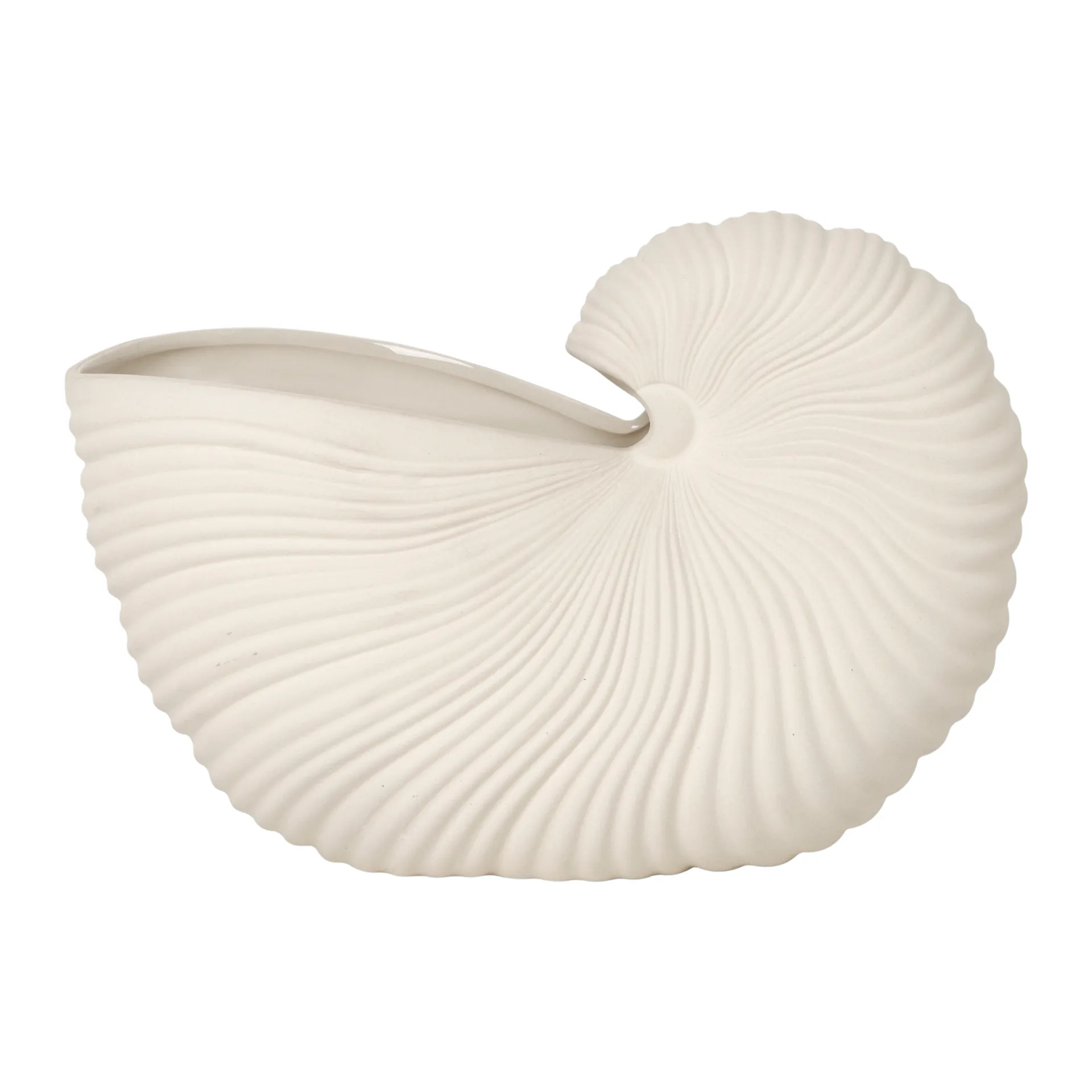 Vaso de flores Shell, Off white, 31x15x21 cm Ferm Living