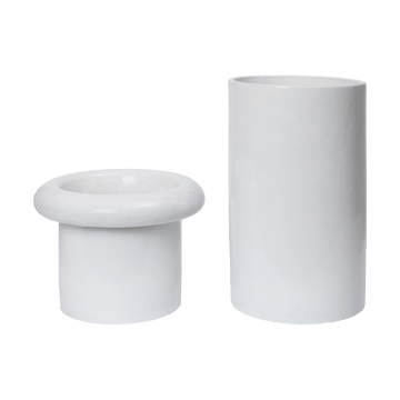 Vaso Rollo Ø31x46 cm - White - Ferm Living