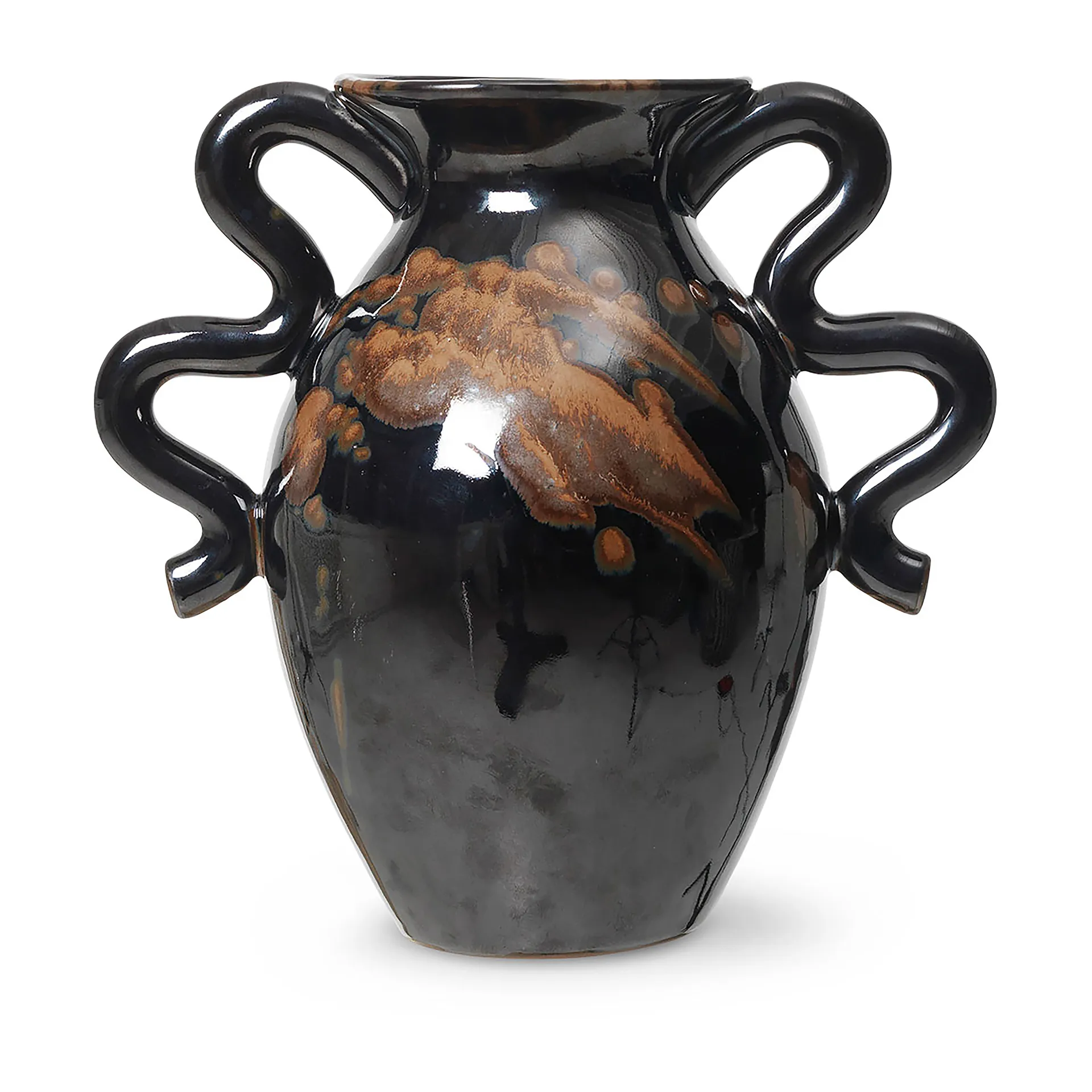 Vaso Verso 27 cm, Preto-castanho Ferm Living