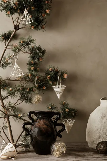 Vaso Verso 27 cm - Preto-castanho - Ferm Living