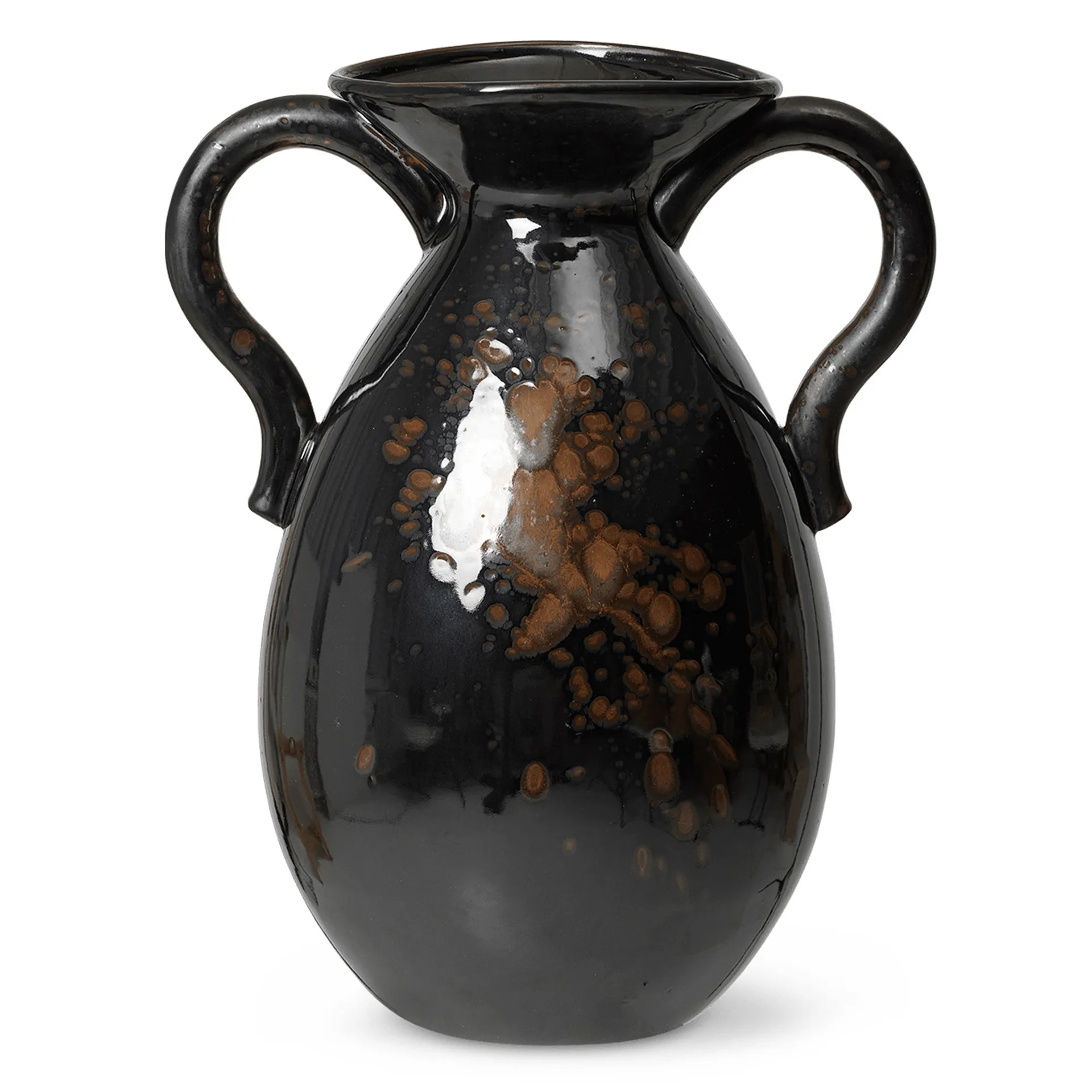 Vaso Verso 49 cm, Preto-castanho Ferm Living