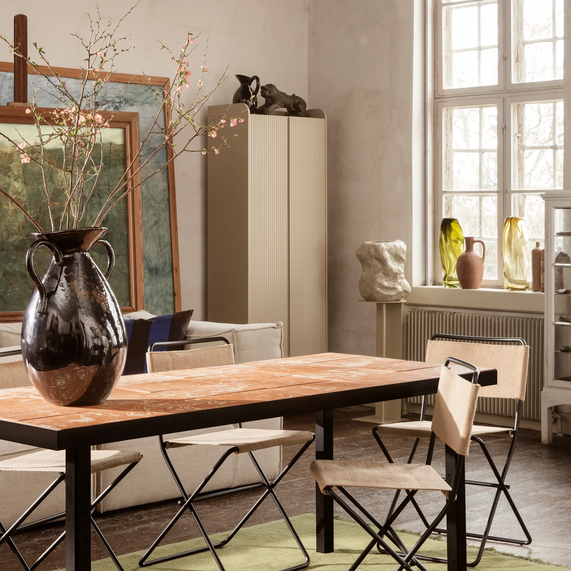 Vaso Verso 49 cm, Preto-castanho Ferm Living