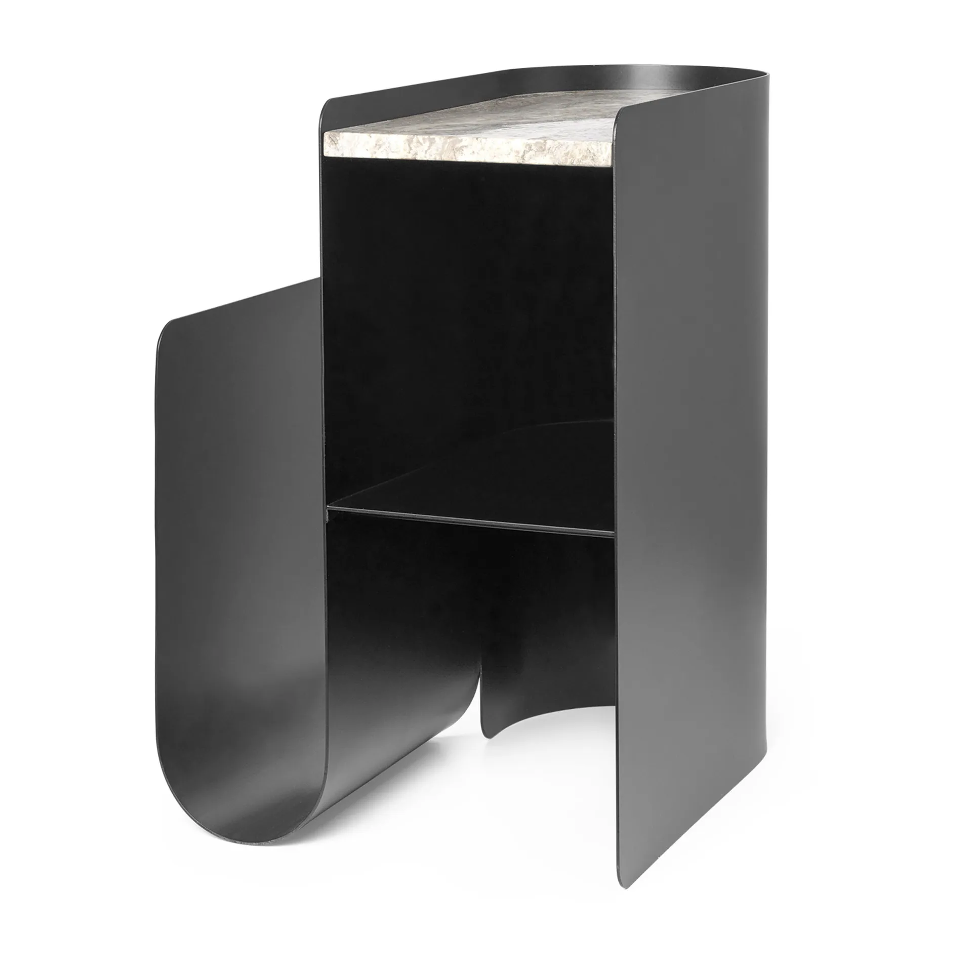 Vault mesa de apoio 40,2x33,4x50 cm, Preto Ferm Living