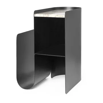 Vault mesa de apoio 40,2x33,4x50 cm - Preto - Ferm Living