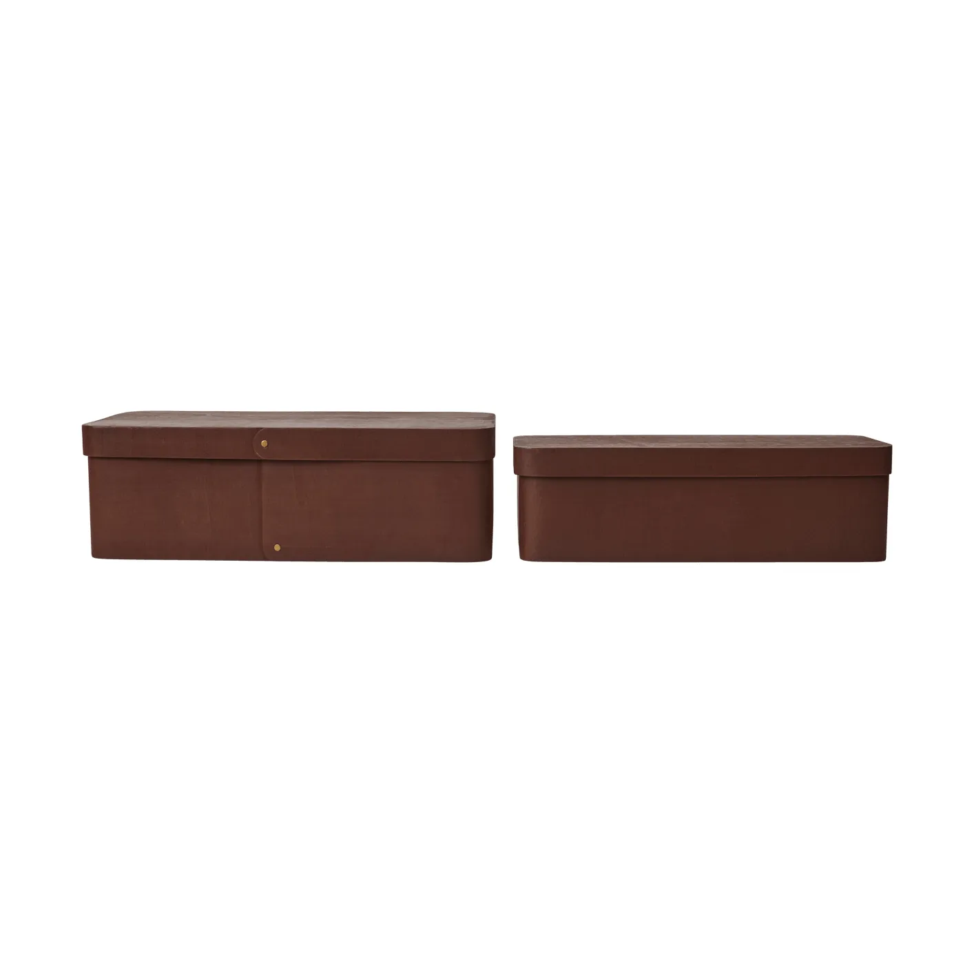 Vekla caixa de arrumação 2 peças, Pecã escuro, comprido Ferm Living