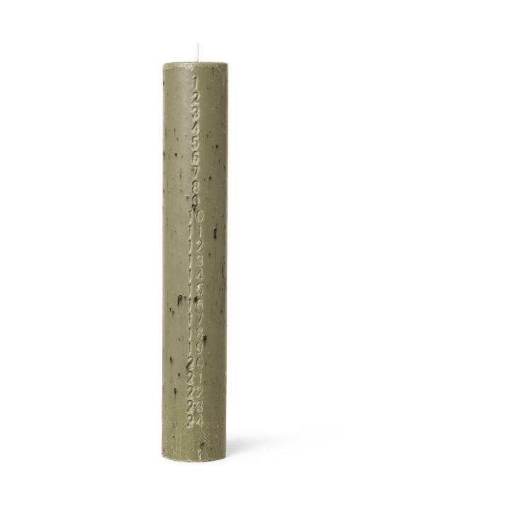 Vela de calendário Mura, Artichoke green Ferm Living