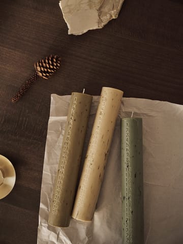 Vela de calendário Mura - Artichoke green - Ferm Living