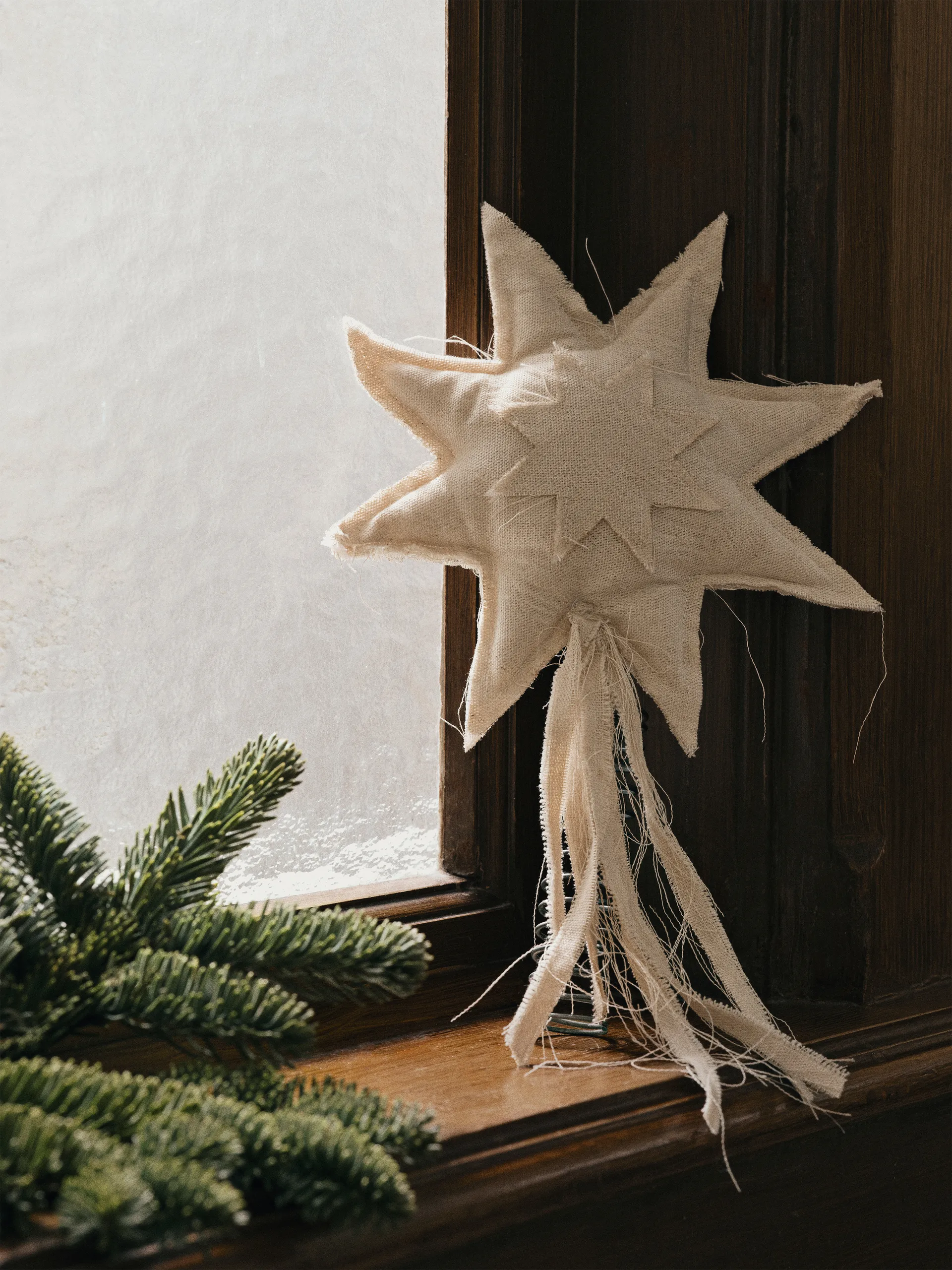 Vela Estrela para topo da árvore, Natural Ferm Living
