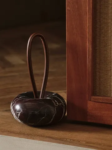 Wa batente de porta - Rosso Levanto mármore, Ø14 cm - Ferm Living