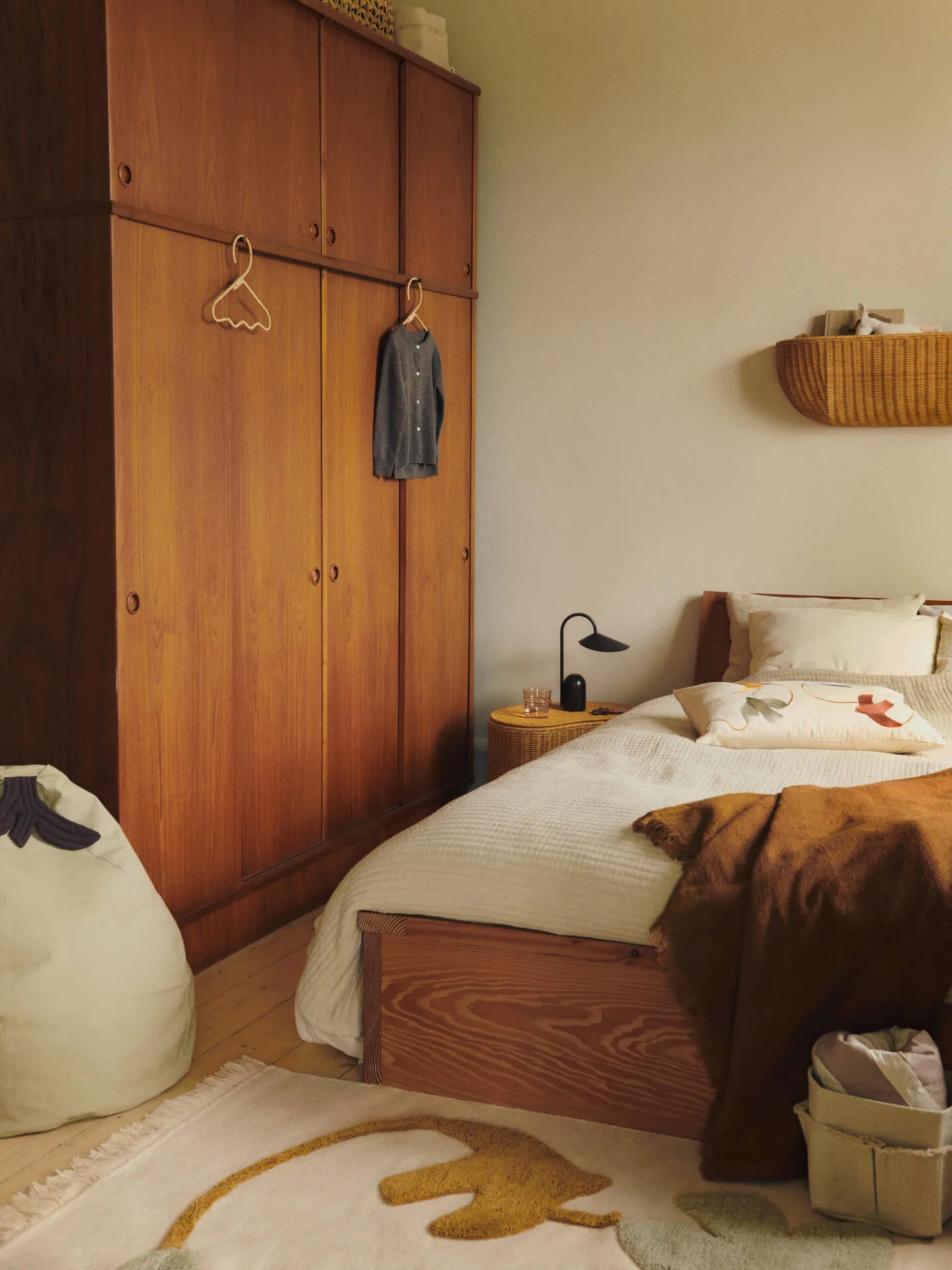 Wavi cabides 3 unidades, Natural Ferm Living