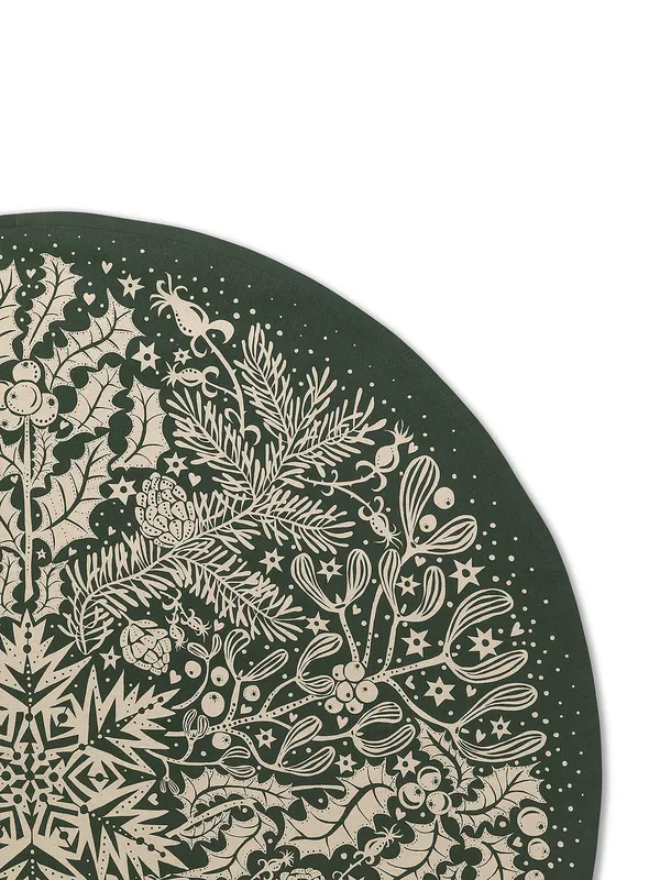 Winter Forest Tapete para Árvore de Natal, verde escuro Ferm Living