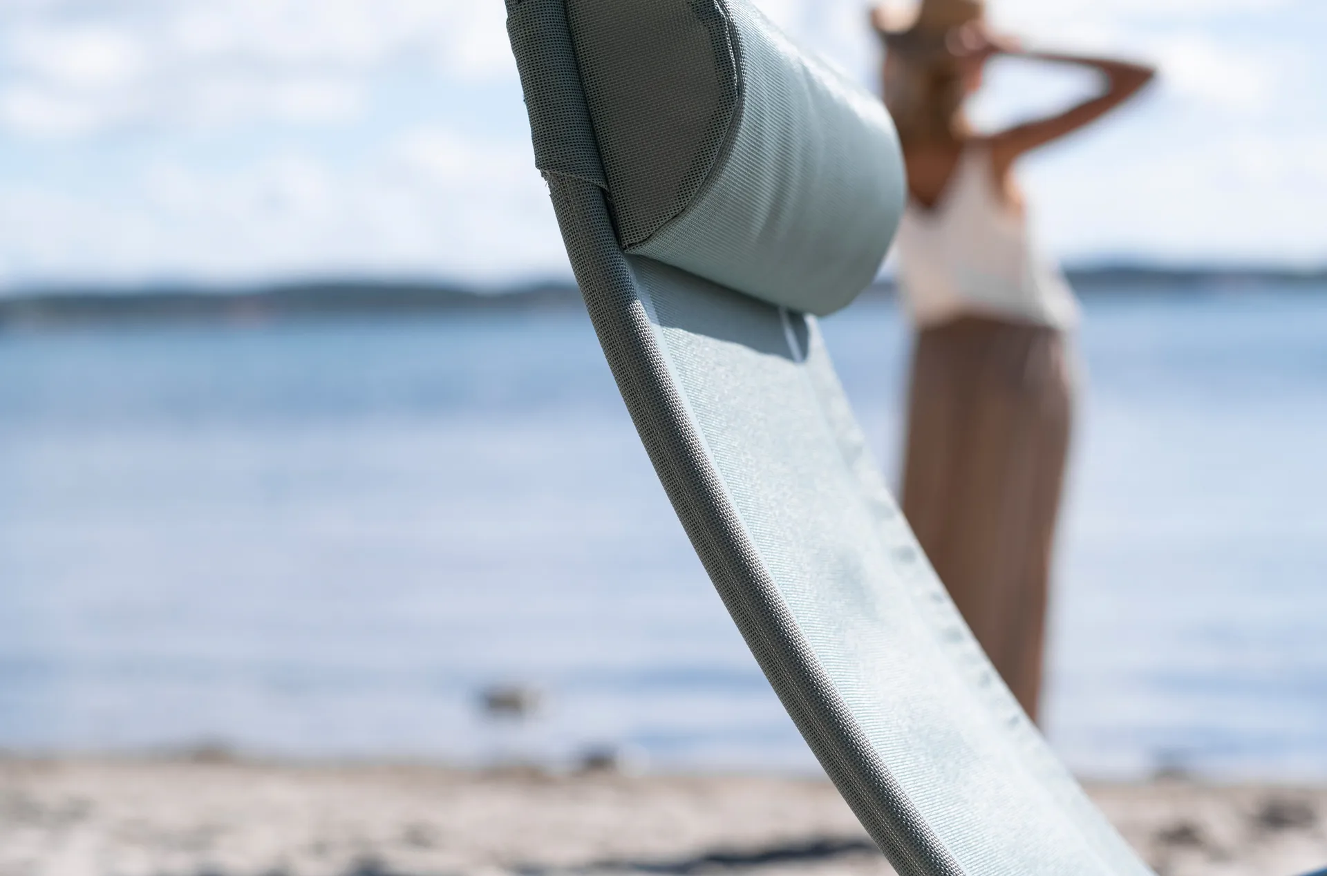 Almofada de pescoço Amigo/Samba, Tecido verde sage green Fiam