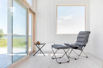 Chico Soft banquinho - Anthracite-suporte de alumínio - Fiam