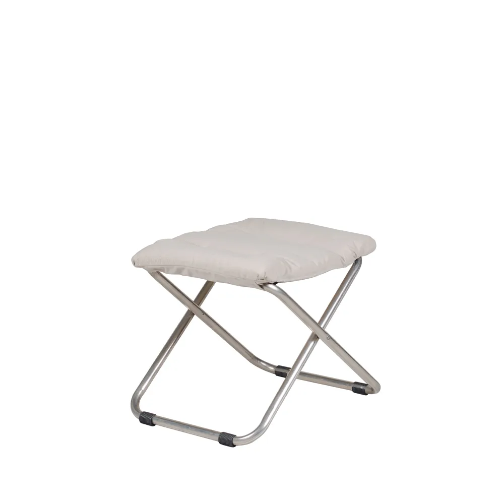 Chico Soft banquinho, Bege-suporte de alumínio Fiam