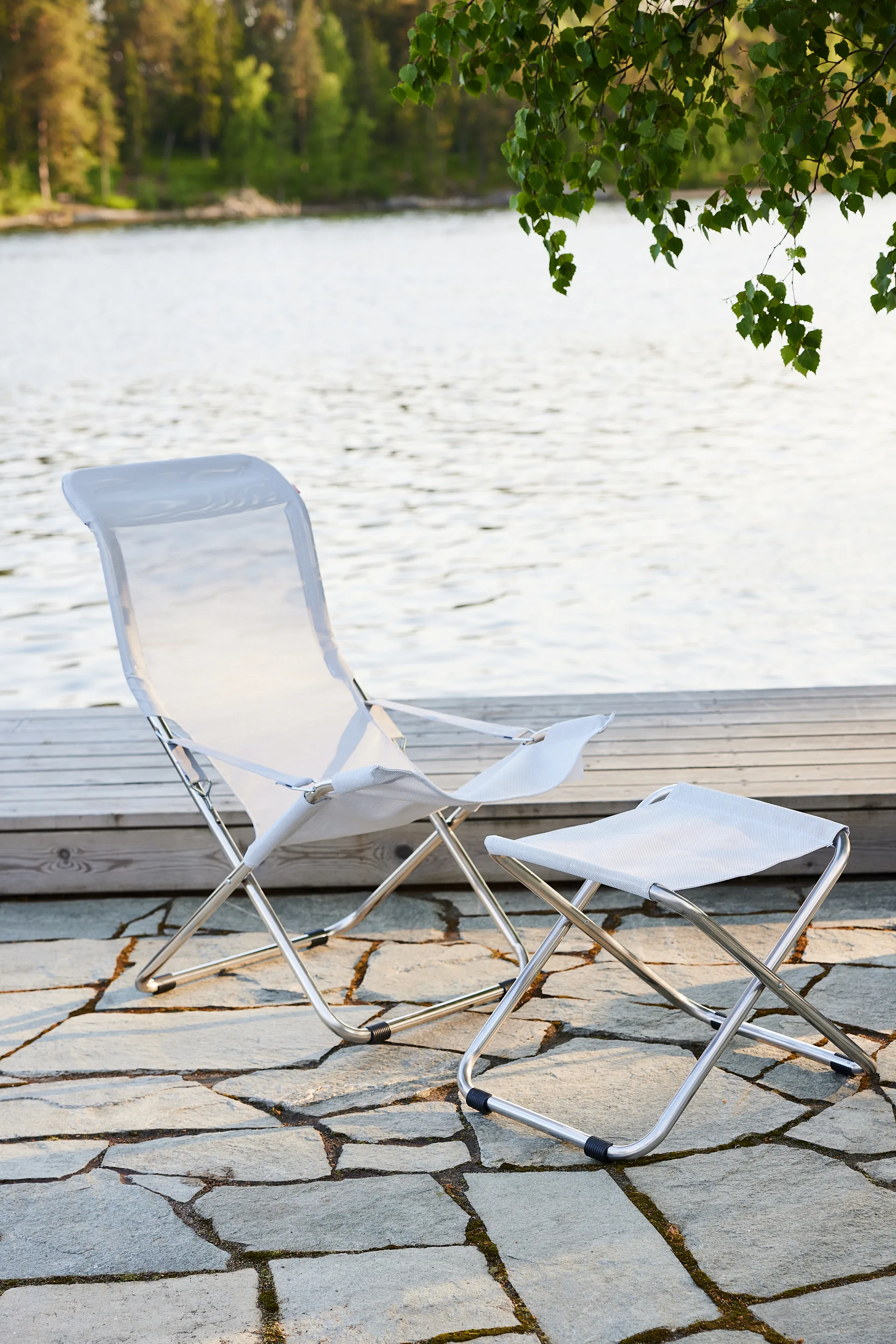 Fiesta cadeira de praia, Branco Fiam