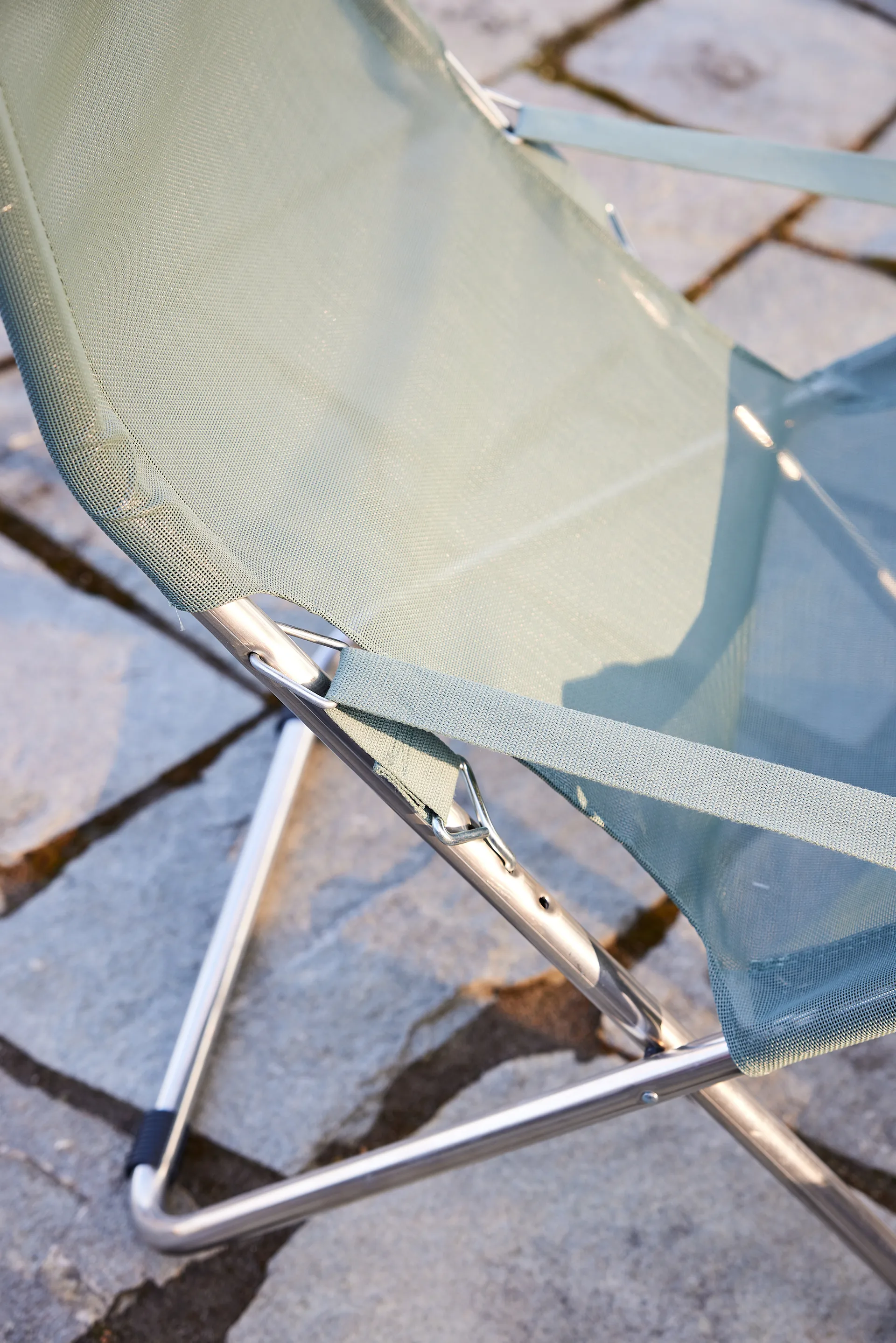 Fiesta cadeira de praia, Suporte de alumínio sage green Fiam