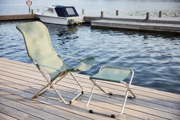 Fiesta cadeira de praia - Suporte de alumínio sage green - Fiam