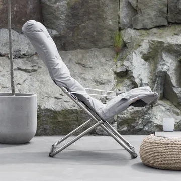 Fiesta Soft cadeira de praia - Tecido grey-suporte de alumínio - Fiam