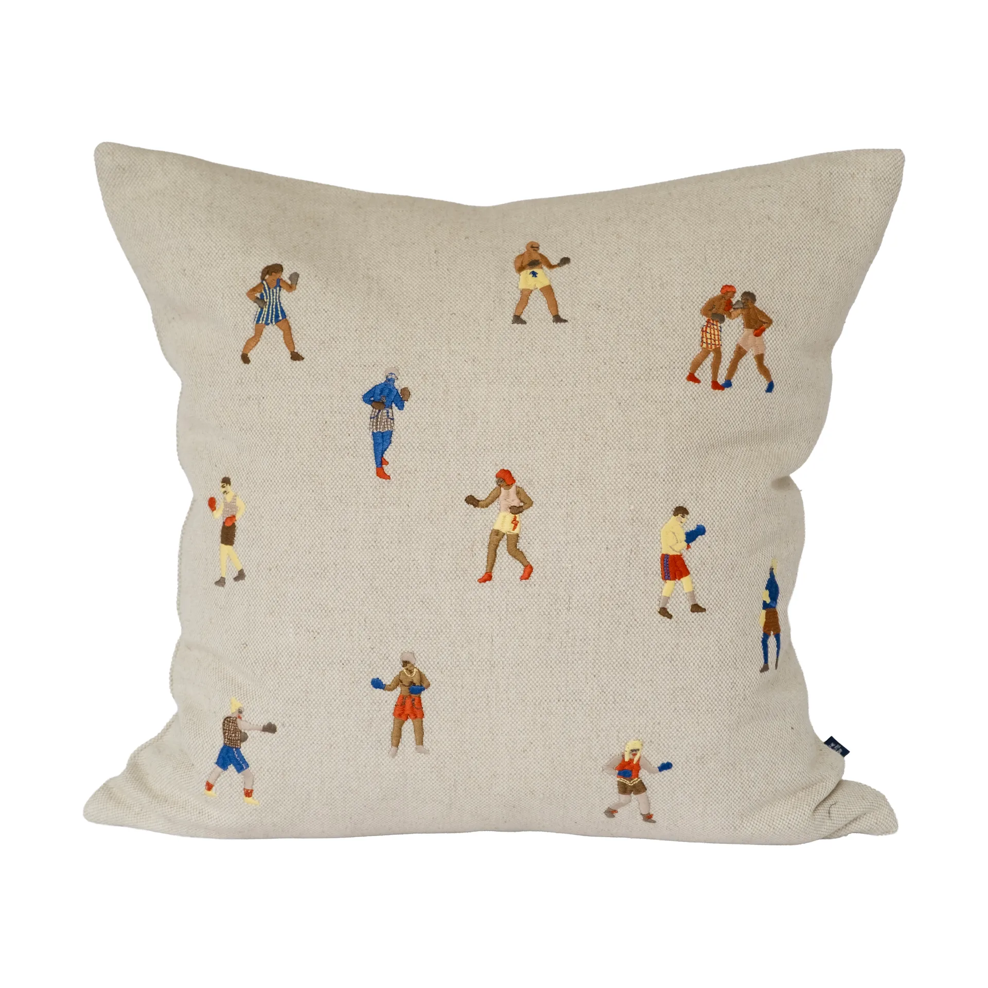 Boxers capa de almofada 48x48 cm, Natural-laranja Fine Little Day