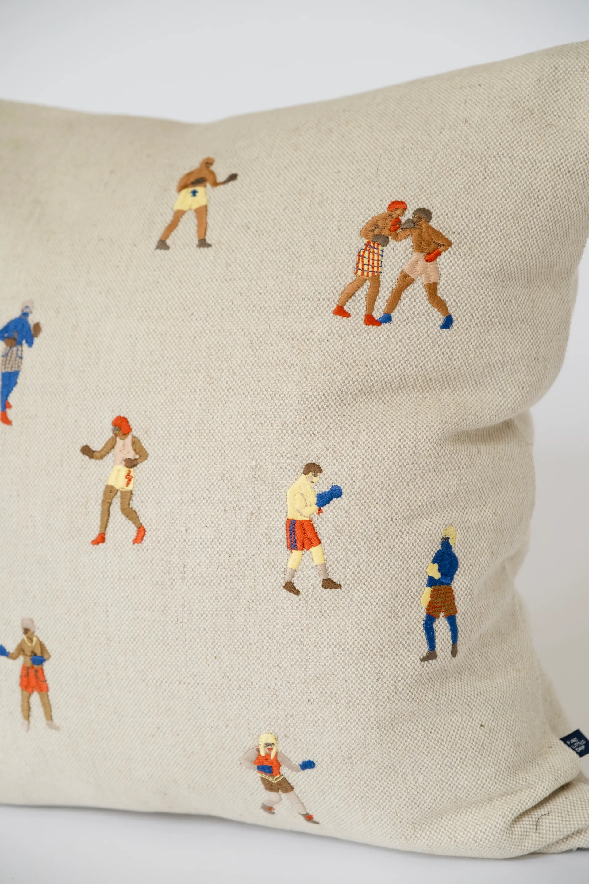 Boxers capa de almofada 48x48 cm, Natural-laranja Fine Little Day