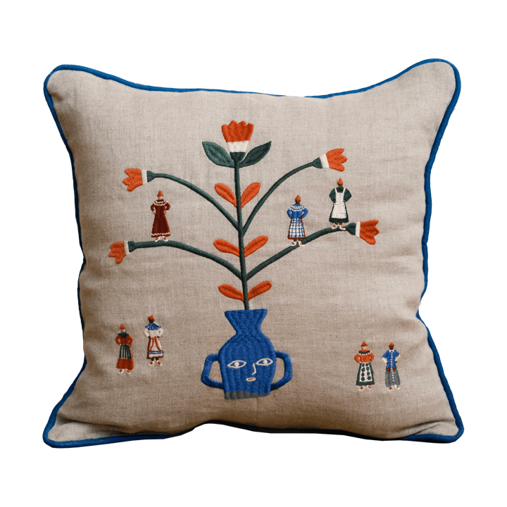 Capa de almofada ocasião especial 38x38 cm, Natural-Azul  Fine Little Day