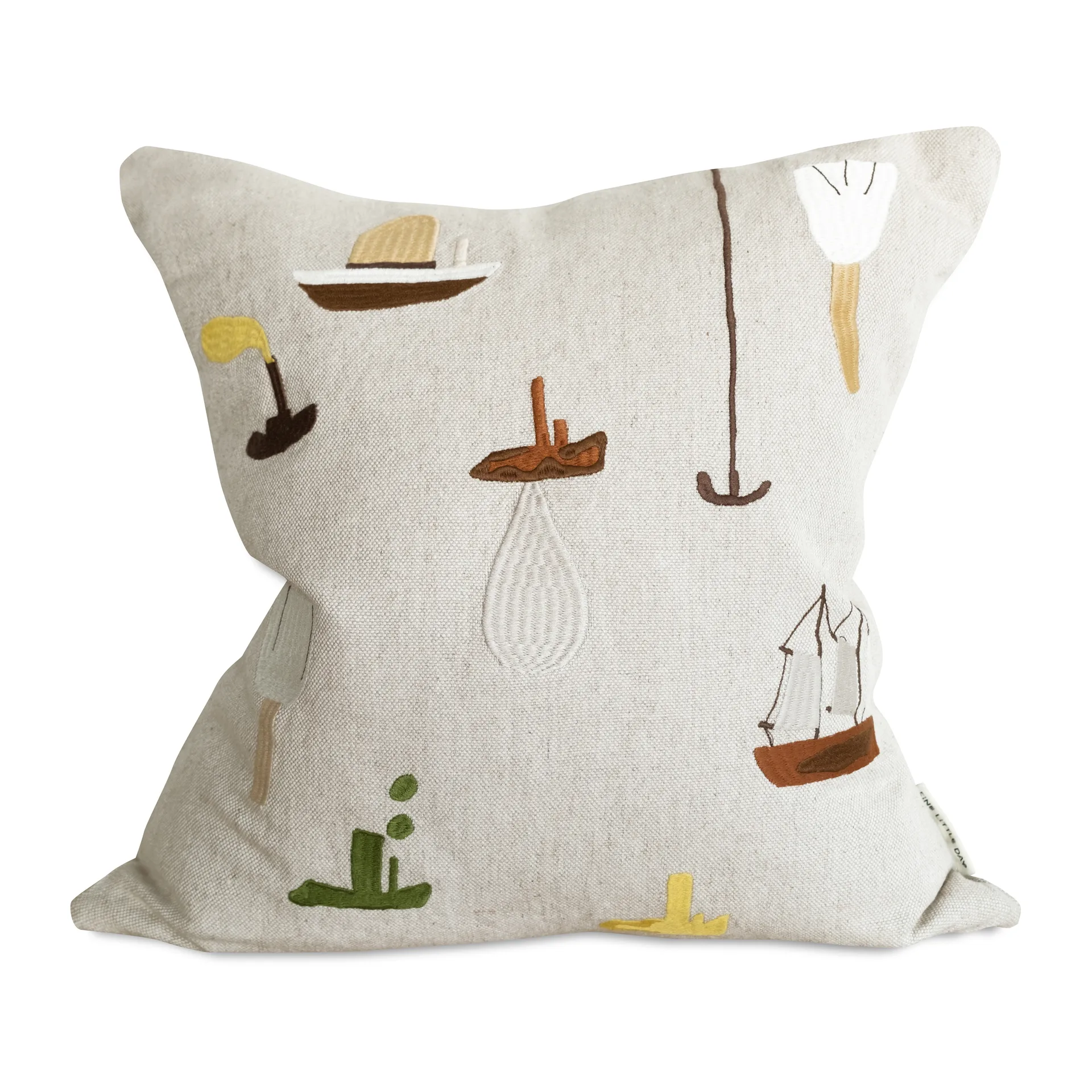 Capa de almofada Sail With Me, cinza Fine Little Day