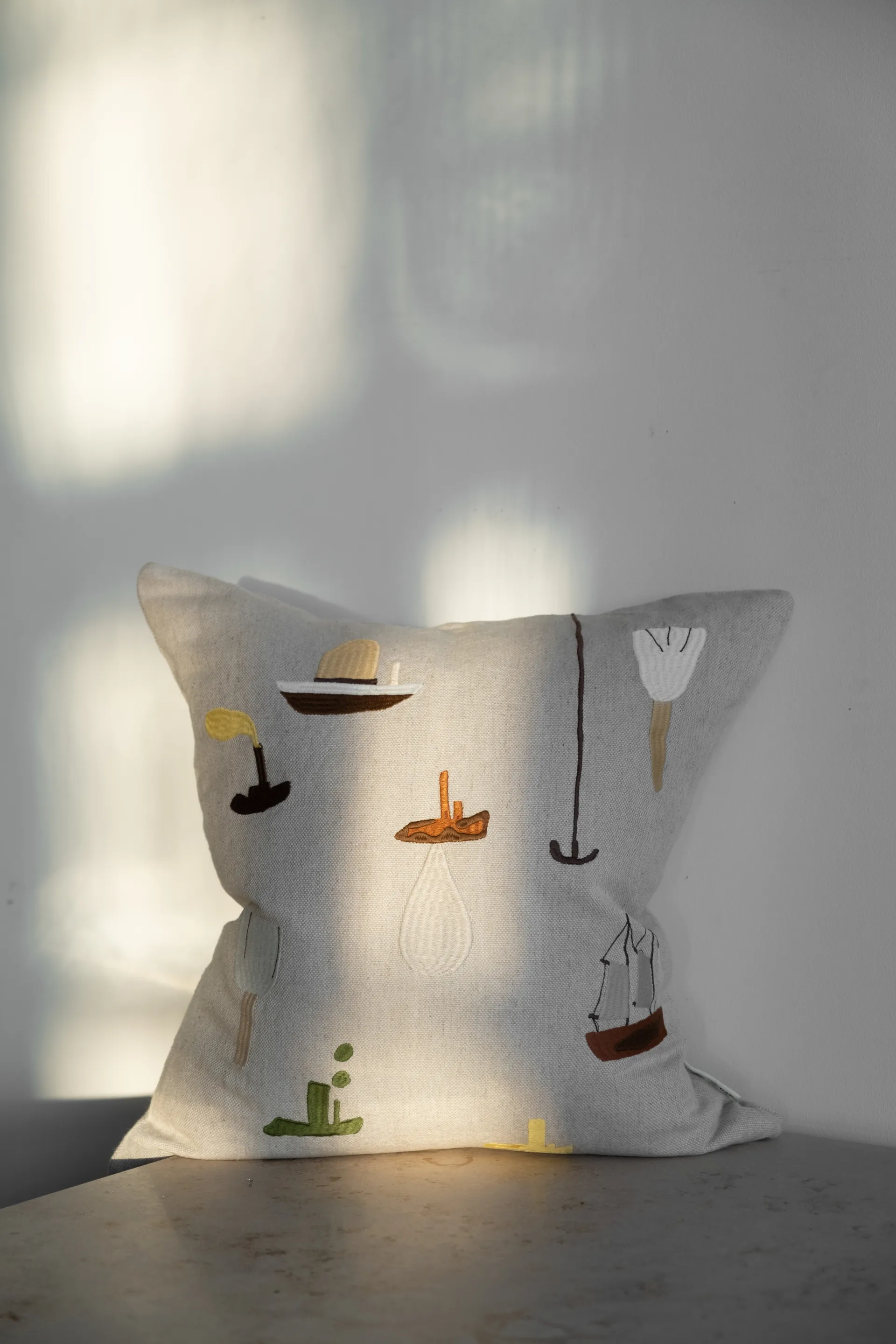 Capa de almofada Sail With Me, cinza Fine Little Day