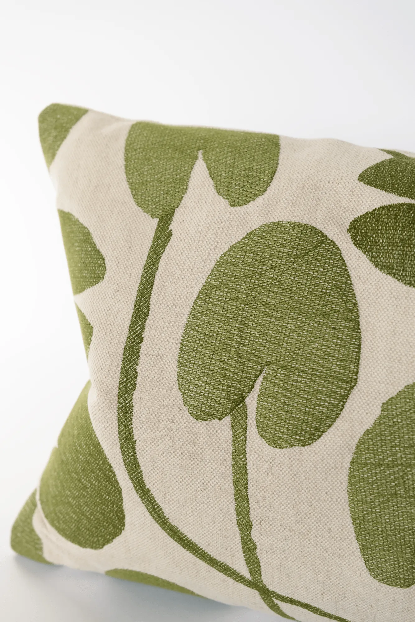 Capa de almofada Water lilies, Natural-verde, 38x58 cm Fine Little Day