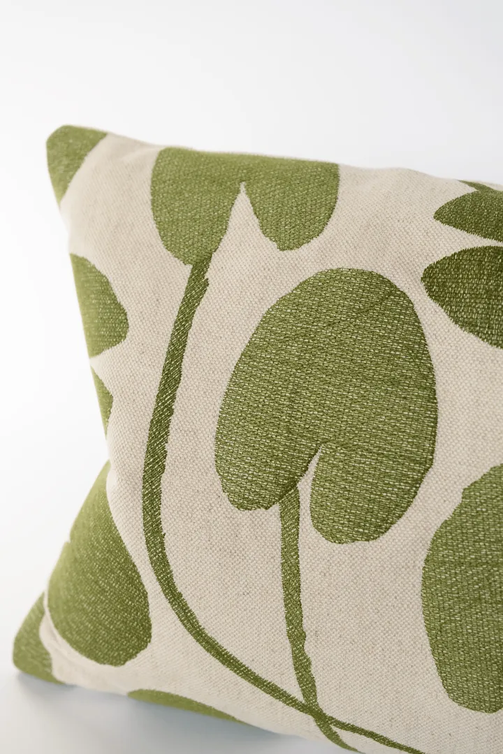 Capa de almofada Water lilies - Natural-verde, 38x58 cm - Fine Little Day
